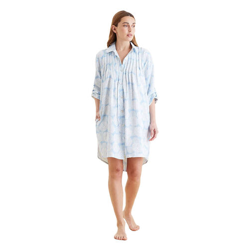 Papinelle Snowball Cosy Pleat Front Nightshirt